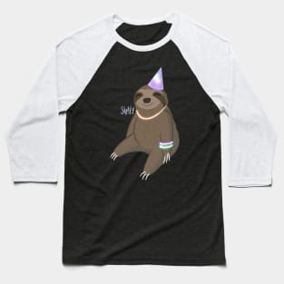 Party Sloth Baseball T-Shirt